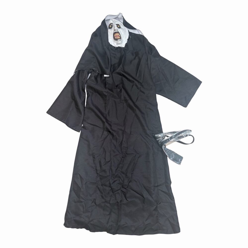 Scary Nun Costume Adult 3XL Demon Evil Nun Halloween Horror Cross Mask